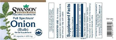 Full Spectrum Onion (Bulb) 400 mg