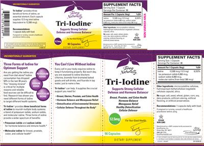 Photo of the Terry Naturally Tri-Iodine 12.5 mg label