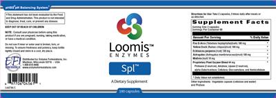 Photo of the Loomis Enzymes Spl label