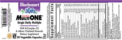 Photo of the Bluebonnet Multi One Iron-Free label
