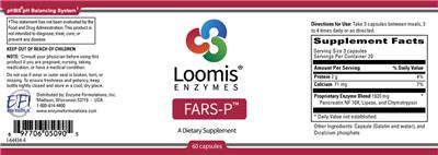 Photo of the Loomis Enzymes FARS-P label