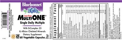 Photo of the Bluebonnet Multi One Iron-Free label