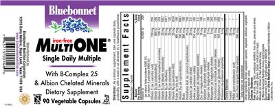 Photo of the Bluebonnet Multi One Iron-Free label