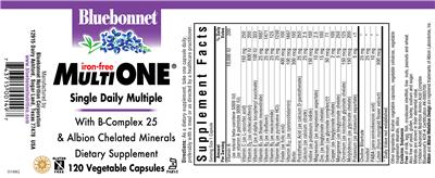 Photo of the Bluebonnet Multi One Iron-Free label