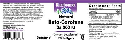 Natural Beta-Carotene 25,000 IU