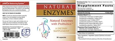 Natural Enzymes With Probiotics