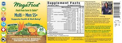 Photo of the MegaFood Multi For Men 55+ label
