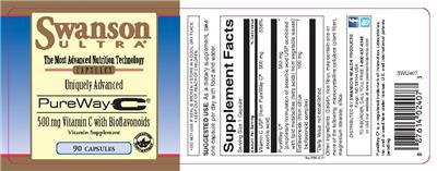 Photo of the Swanson Ultra PureWay-C label