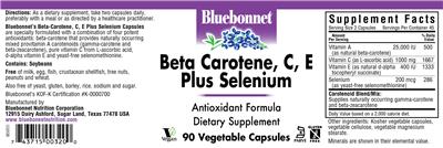 Beta Carotene, C, E Plus Selenium