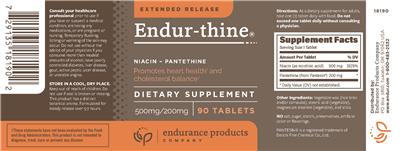 Photo of the Endurance Products Company Endur-thine label