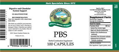 Photo of the Nature's Sunshine PBS label