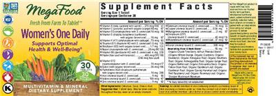 Photo of the MegaFood Women's One Daily label