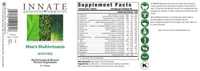 Men's Multivitamin Iron Free