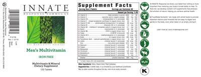 Men's Multivitamin Iron Free