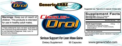 Photo of the Generic Labz Cissus-Drol label