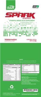 Photo of the AdvoCare Spark Energy Watermelon label