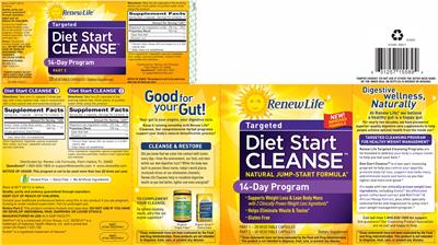Photo of the Renew Life Diet Start Cleanse 2 label