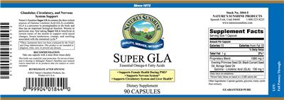 Photo of the Nature's Sunshine Super GLA label