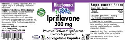 Photo of the Bluebonnet Ipriflavone 300 mg label
