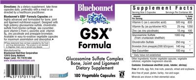 Photo of the Bluebonnet GSX Formula label