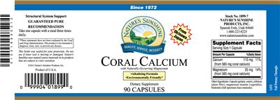 Coral Calcium With Naturally-Occurring Magnesium