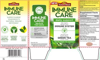 Photo of the Nature Made Immune Care label