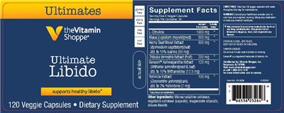 Photo of the The Vitamin Shoppe Ultimate Libido label
