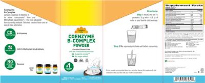 Photo of the Country Life Coenzyme B-Complex Powder Coconut label