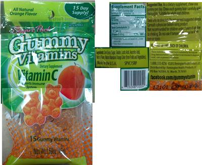 Photo of the Remington Health Products Gummy Vitamins Orange Flavor label