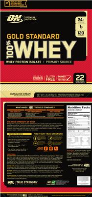 Gold Standard 100% Whey Vanilla Ice Cream