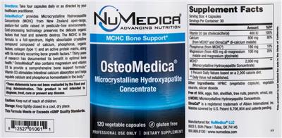 Photo of the NuMedica OsteoMedica label