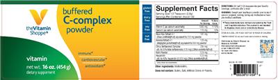 Photo of the The Vitamin Shoppe Buffered C-Complex Powder label