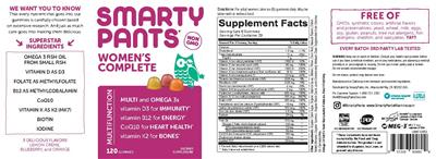 Photo of the SmartyPants Women's Complete label