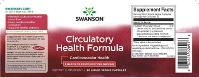 Photo of the Swanson Circulatory Health Formula label