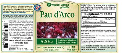 Pau D'Arco 500 mg