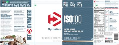 ISO100 Hydrolyzed Chocolate Coconut