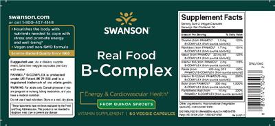 Product label image for Real Food B-Complex