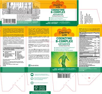 Photo of the Country Life Coenzyme B-Complex Advanced label