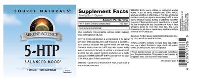 Serene Science 5-HTP 100 mg
