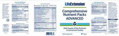 Photo of the Life Extension Once-Daily Health Booster label