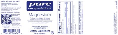 Magnesium (Citrate/Malate)