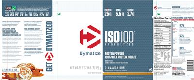 ISO100 Hydrolyzed Cinnamon Bun