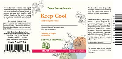 Photo of the Nature's Sunshine Keep Cool label