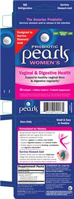 Photo of the Nature's Way Probiotic Pearls Women's label
