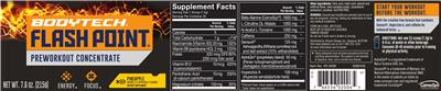 Photo of the BodyTech Flash Point Pineapple label
