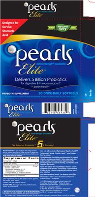 Photo of the Nature's Way Pearls Elite label