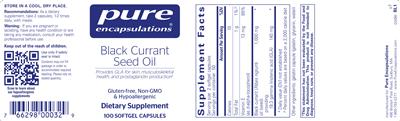 Black Currant Seed Oil