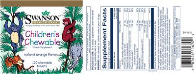 Children's Chewable Natural Orange Flavor