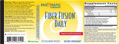 Photo of the Enzymatic Therapy Fiber Fusion Daily label