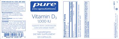 Vitamin D3 1,000 IU
